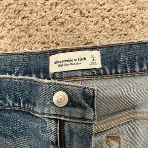 Abercrombie & Fitch Blue Distressed Boyfriend Jeans
